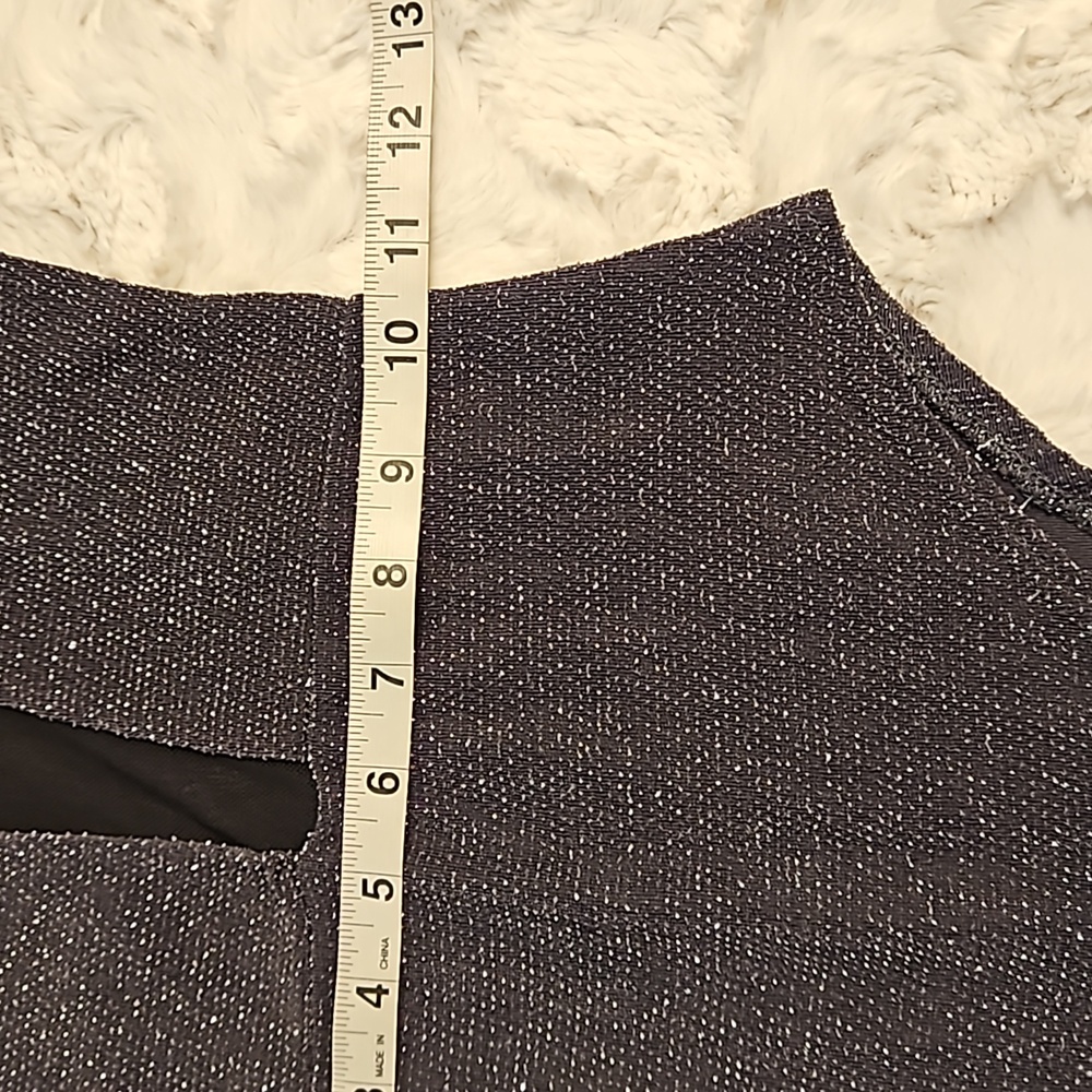 boohooNIGHT black gray silver threaded long sleeve bodysuit size 2 - Picture 5 of 9